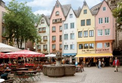 Fischmarkt i bydelen Martinsviertel, Altstadt, Köln, Nordrhein-Westfalen, Vest-Tyskland, Tyskland