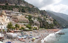 Positano stranden Campania Italia