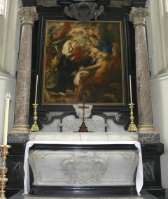 Rubens grav, Sint Jacob Kerk, Antwerpen, Flandern, Belgia