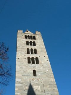 Sant'Orsos kampanile, Aosta, Valle d'Aosta, Nord-Italia, Italia