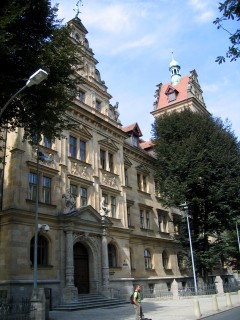 Zentraljustizgebäude, Altstadt, Bamberg, Sør-Tyskland, Tyskland