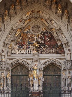 Vestportalen, Münsterkirche, Altstadt, Bern, Nord-Sveits, Sveits