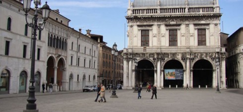 Piazza della Logiia, Brescia, Lombardia, Nord-Italia, Italia