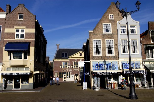 Delft-porselen, Markt, Delft, Zuid-Holland, Sør-Nederland, Nederland