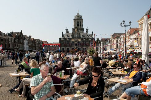 Markt, Delft, Zuid-Holland, Sør-Nederland, Nederland