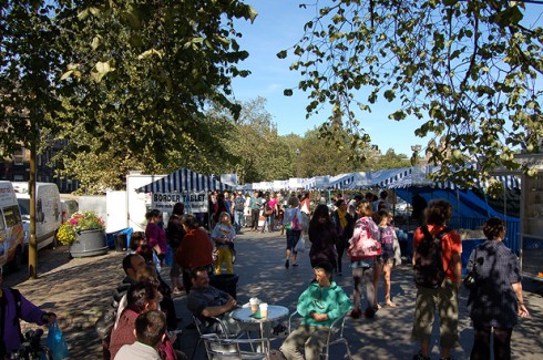 Farmers' Market, Edinburgh, Skottland, Storbritannia 