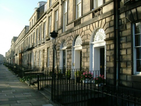 Heriot Row, New Town, Edinburgh, Skottland, Storbritannia