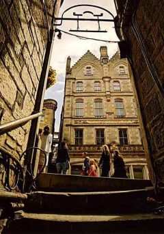 Old Town, Anchor Close, Edinburgh, Skottland, Storbritannia