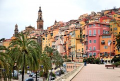 Menton, Alpes Maritimes, Provence, Cote d'Azur, Sør-Frankrike, Frankrike