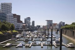 Düsseldorf, Hafen City, Rhinen