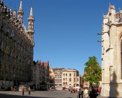 Grote Markt, Leuven, Flandern, Belgia