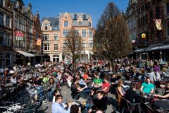 Oude Markt, Leuven, Flandern, Belgia