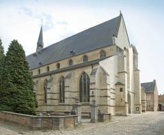 Groot Bégijnhofs St-Jan-De-Doperkerk, Leuven, Flandern, Belgia