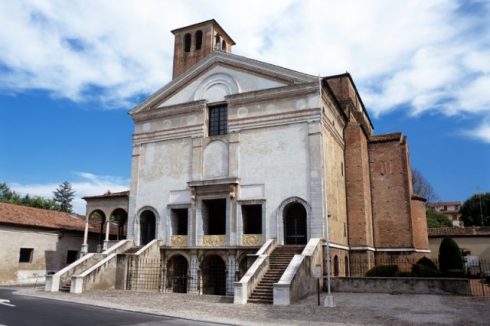 Leon Battista Alberti tegnet også kirken San Sebastiano, Mantova, Lombardia, Nord-Italia, Italia 