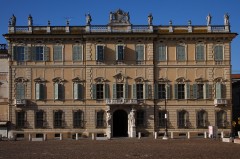 Palazzo Bianchi, Piazza Sordello, Mantova, Lombardia, Nord-Italia, Italia 