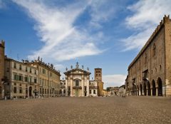 Piazza Sordello, Duomo, Palazzo Ducale, Mantova, Lombardia, Nord-Italia, Italia 