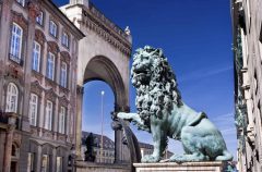 Feldherrnhalle, Altstadt, München, Bayern, Sør-Tyskland, Tyskland