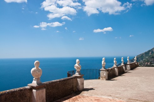 Ravello, Amalfikysten, Campania, Sør-Italia, Italiailla Cimbrione, Ravello, Amalfikysten, Campania, Sør-Italia, Italia