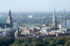 panorama, Riga, gamleby, Unesco Verdensarven, Latvia, Baltikum