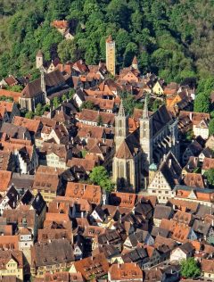  Fransiskanerkirche, St Jacobskirche, Rothenburg ob der Tauber, Bayern, Sør-Tyskland, Tyskland