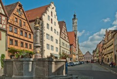 Rothenburg ob der Tauber, Bayern, Sør-Tyskland, Tyskland