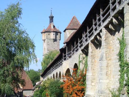 Klingentor, Rothenburg ob der Tauber, Bayern, Sør-Tyskland, Tyskland