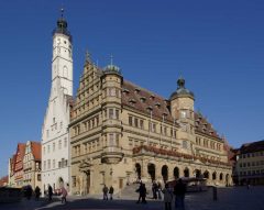 Altes Rathaus, Rothenburg ob der Tauber, Bayern, Sør-Tyskland, Tyskland