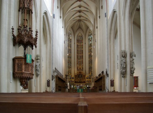 St Jacobskirche, Rothenburg ob der Tauber, Bayern, Sør-Tyskland, Tyskland