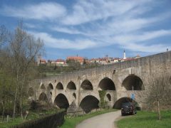 Dobbeltbrücke, Rothenburg ob der Tauber, Bayern, Sør-Tyskland, Tyskland