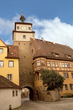 Weissturm, Rothenburg ob der Tauber, Bayern, Sør-Tyskland, Tyskland