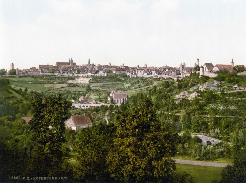 Rothenburg ob der Tauber, Bayern, Sør-Tyskland, Tyskland