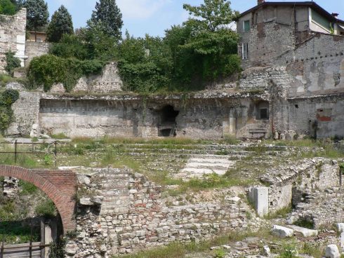 Teater Forum Romanum, Brescia, Lombardia, Nord-Italia, Italia