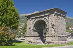 Porta Augusta, Aosta, Valle d'Aosta, Nord-Italia, Italia