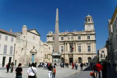 Place de la Republique, Eglise St Trophime, Unesco, Verdensarv, Arles, Provence, Sør-Frankrike, Frankrike