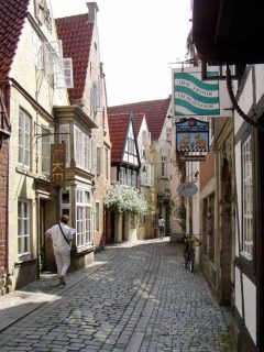 Schnoor-viertel, Bremen, Unesco, Altstadt, Historisk,Middelalder, Marktplatz, Nord-Tyskland, Tyskland