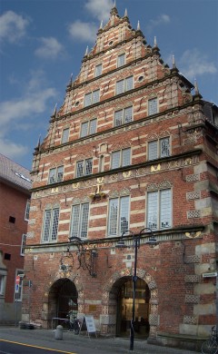 Stadwaage fra år 1587 i typisk Weser-renessansestil, Bremen, Unesco, Altstadt, Historisk,Middelalder, Marktplatz, Nord-Tyskland, Tyskland