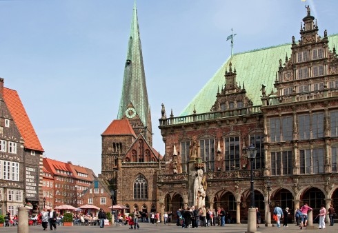 Bremen, Altstadt, Historisk,Middelalder, Marktplatz, Nord-Tyskland, Tyskland