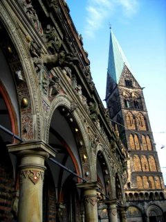 Dom-kirkche, Bremen, Unesco, Altstadt, Historisk,Middelalder, Marktplatz, Nord-Tyskland, Tyskland