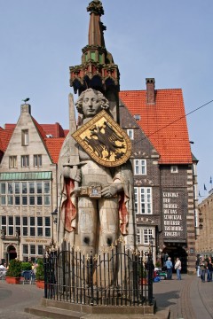 Roland, Bremen, Unesco, Altstadt, Historisk,Middelalder, Marktplatz, Nord-Tyskland, Tyskland