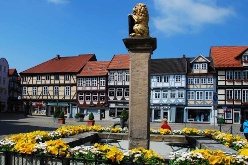 Markt, Celle, Nord-Tyskland, Tyskland