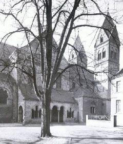 Middelalderkirken St. Suibertus, Altstadt, Düsseldorf, Nordrhein-Westfalen, Vest-Tyskland, Tyskland