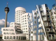 Media-Hafen, Frank Gehry, Düsseldorf, Nordrhein-Westfalen, Vest-Tyskland, Tyskland