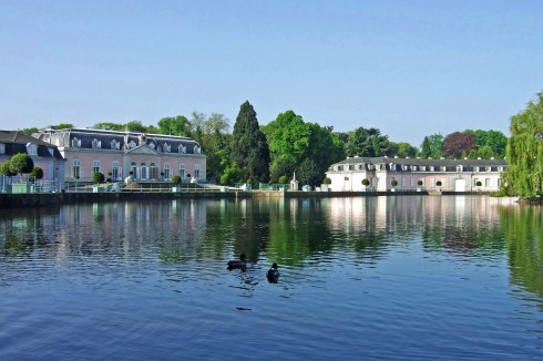 Schloss Benrath, Düsseldorf, Nordrhein-Westfalen, Vest-Tyskland, Tyskland