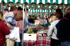 Farmer's Market, Edinburgh, Skottland, Storbritannia