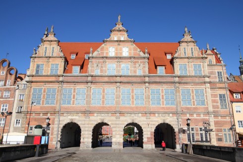 Gdansk, gamlebyen Stare Miasto, nybyen Glowne Miasto, markedsplass en Dlugi Targ, Ulica Dluga, historisk bydel, middelalder, Nord-Polen, Polen