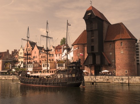 Havne- og Marinemuseet, Gdansk, gamlebyen Stare Miasto, nybyen Glowne Miasto, markedsplass en Dlugi Targ, Ulica Dluga, historisk bydel, middelalder, Nord-Polen, Polen