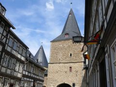 Breites Tor, Goslar, Nieder-Sachsen, Unesco Verdensarv, Altstadt, Historisk, Middelalder, Markt, Nord-Tyskland, Tyskland