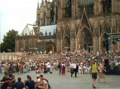 Kölner Dom, Altstadt, Köln, Nordrhein-Westfalen, Vest-Tyskland, Tyskland