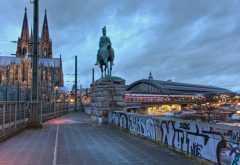 Kölner Dom, Hauptbahnhof, Altstadt, Köln, Nordrhein-Westfalen, Vest-Tyskland, Tyskland