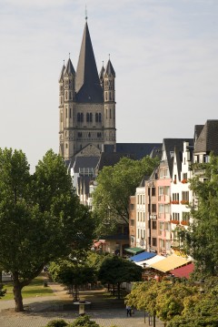 Gross St Martin, Martinviertel, Altstadt, Köln, Nordrhein-Westfalen, Vest-Tyskland, Tyskland